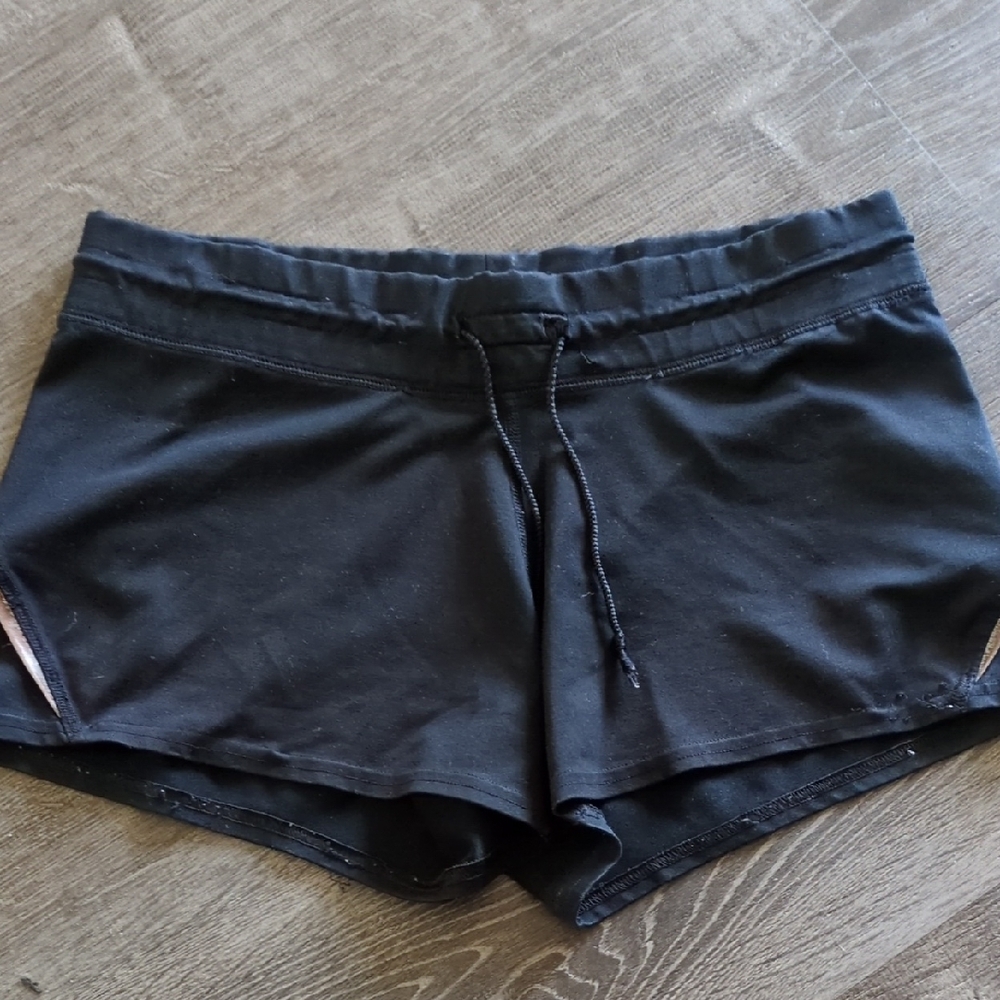 GAP Factory Black Athletic Shorts with Drawstring Waist